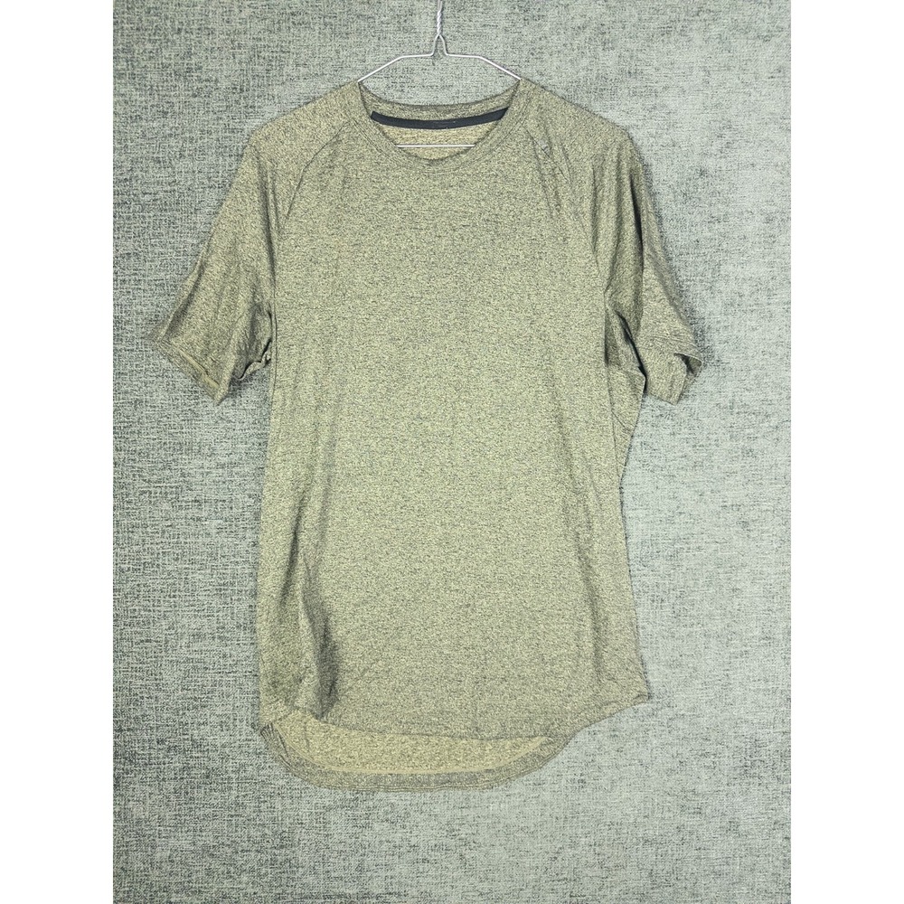 Lululemon Mens Metal Vent Tech Short Sleeve Shirt Heathered Green Small